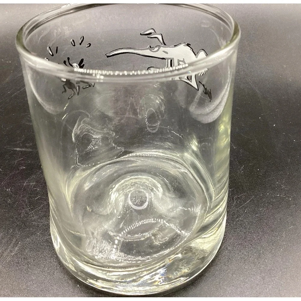 VTG BC Comics Ice Age Aardvark Anteater & Ants Glass-J Hart- 6 Oz Lowball Whisky